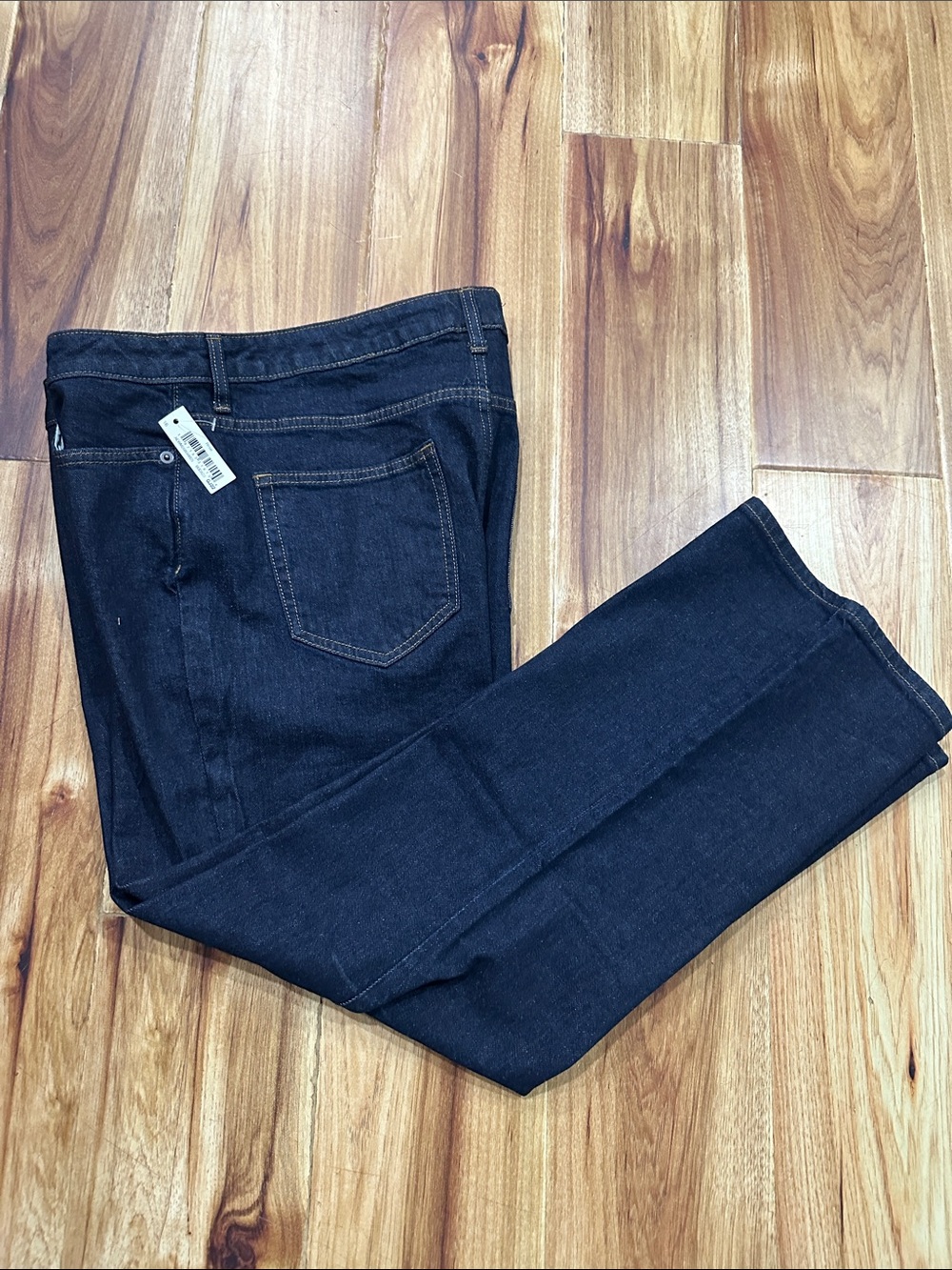 #027 Amazon Essentials Dark Blue Women's Straight Leg Jeans NWT
